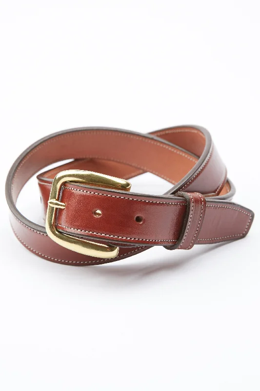 Tory Leather Stitched Belt - Oakbark (2257)