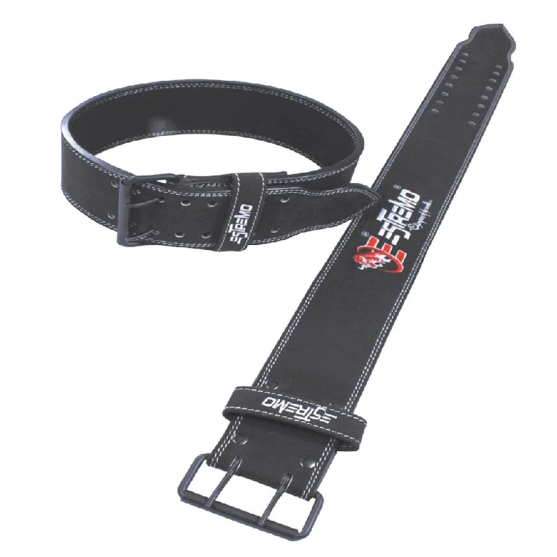 Genuine Leather Power Lifting Belt 4" Wide - Black