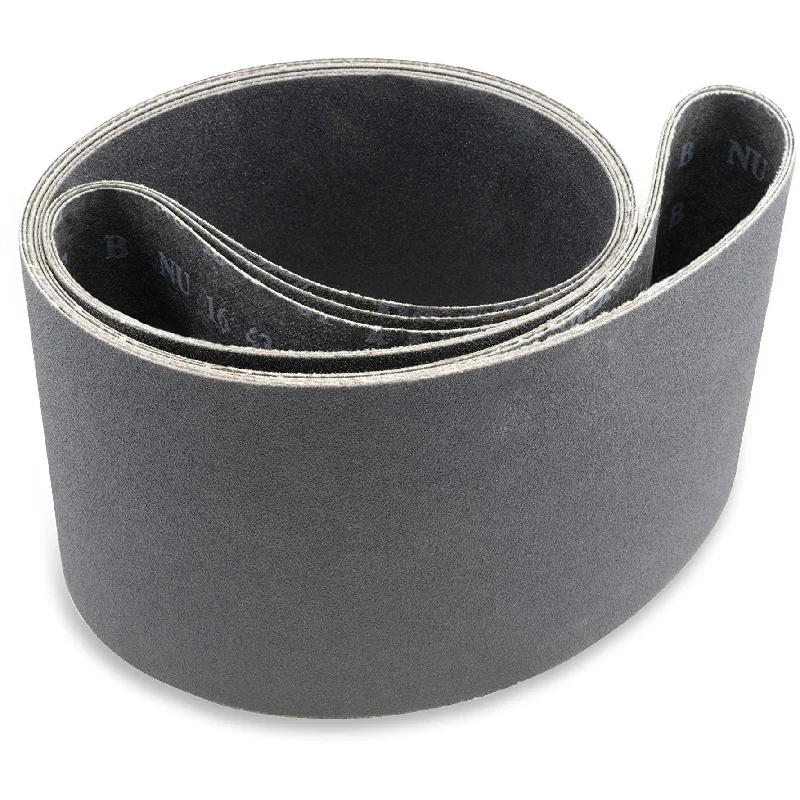 6 X 80 Inch Industrial Grade Silicon Carbide Sanding Belts, 2 Pack